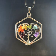 Load image into Gallery viewer, Tree of Life Chakra pendant