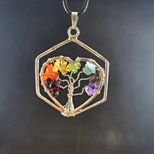 Load image into Gallery viewer, Tree of Life Chakra pendant